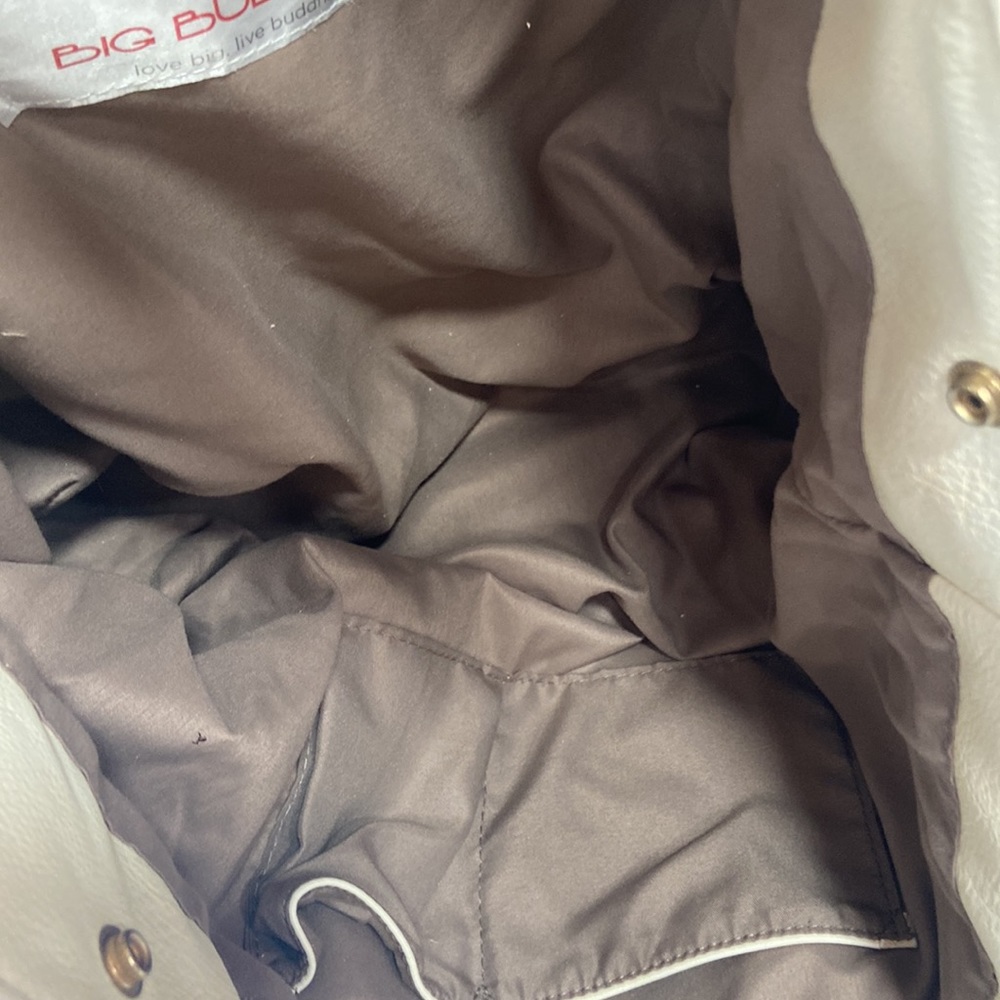 Big Buddha white and gold large bag tote shoulder strap - Picture 5 of 9